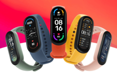 Le Xiaomi Mi Smart Band 6 dispose d&#039;un écran beaucoup plus grand que son prédécesseur. (Image source : Xiaomi)