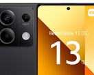 Le Redmi Note 13 5G dans son coloris "Graphite Black". (Source de l'image : Aldi Talk)