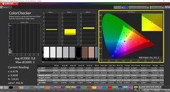 CalMAN ColorChecker (profil : sRGB, espace couleur cible : sRGB)