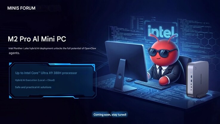 Le mini PC M2 Pro sera équipé d'un processeur Intel Core Ultra X9 à 16 cœurs.