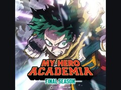Affiche promotionnelle pour My Hero Academia : Final Season mettant en scène Izuku Midoriya (Deku) en action avec une énergie rayonnante et une expression intense, sur un fond dynamique. (Source de l&#039;image : @MHAOfficial via X)