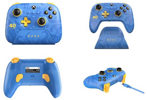 8BitDo Ultimate 3-mode Controller - Rare 40th Anniversary Edition est disponible à l'achat chez 8BitDo et Amazon. (Source de l'image : 8BitDo)