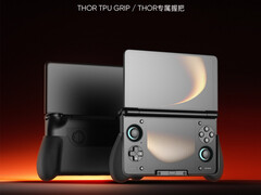 Un étui de préhension fait partie des accessoires officiels qui seront commercialisés pour l'AYN Thor. (Source de l'image : AYN Technologies)