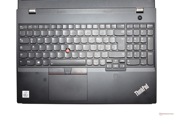 Lenovo ThinkPad T15p Gen 1 zone de clavier