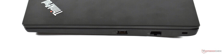 Côté droit : USB A 2.0, Ethernet RJ45, verrou de sécurité Kensington.
