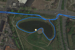 GPS Xiaomi Mi 9 SE : autour d'un lac.