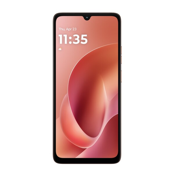 Le Moto G06 dispose d'un écran HD+ plus grand, mais remplace le trou par une encoche en forme de goutte d'eau (Source : Motorola)