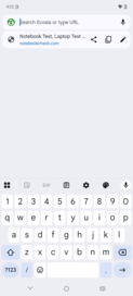 Clavier en mode portrait