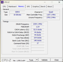 Mémoire CPU-Z