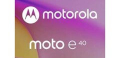 Un prétendu teaser du Moto E40. (Source : Evan Blass via Twitter)