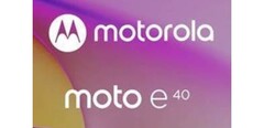 Un prétendu teaser du Moto E40. (Source : Evan Blass via Twitter)