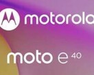 Un prétendu teaser du Moto E40. (Source : Evan Blass via Twitter)