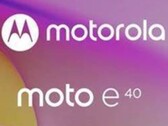 Un prétendu teaser du Moto E40. (Source : Evan Blass via Twitter)