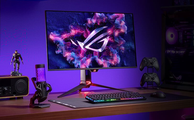 Le ROG Swift OLED PG32UCDMR. (Source de l'image : Asus)