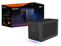Aorus Gaming Box eGPU plaide en faveur de Thunderbolt par rapport à l'alternative propriétaire Asus ROG XG Mobile (Source : Gigaoctet)
