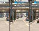 Comparaison côte à côte des modèles de Cyberpunk 2077 (source d'image : Digital Foundry YT)