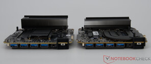 Vzmore AX9 Max (à gauche) vs. Geekom A9 Max (à droite)