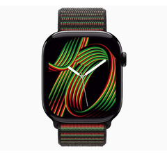 Apple montre avec cadran Unity Rhythm et ceinture Black Unity (Image source : Apple)