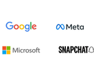 Google, Meta, Microsoft et Snapchat