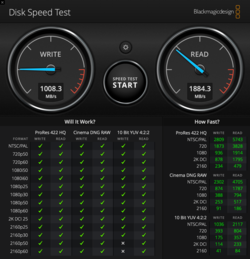 Apple MacBook Air 13 2018 - Test de vitesse du disque.