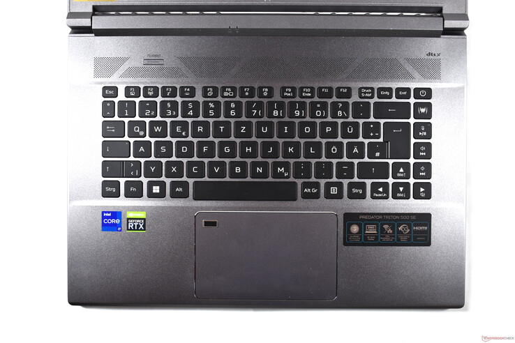 Acer Predator Triton 500 SE : zone du clavier