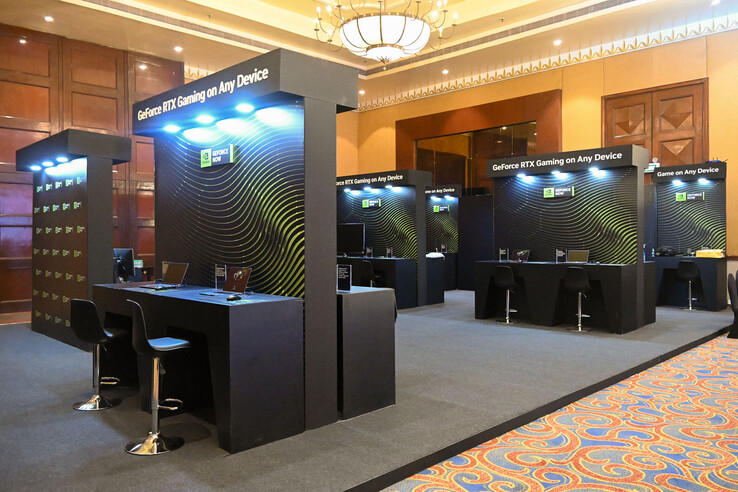 GeForce Now a fait l'objet d'une démonstration sur différentes tailles d'écran