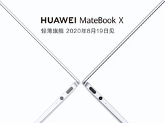 Le nouveau MateBook X sera dévoilé le 19 août en Chine. (Source de l&#039;image : Huawei - édité)