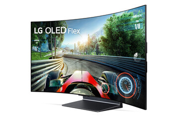 LG OLED Flex TV LX3 vue latérale