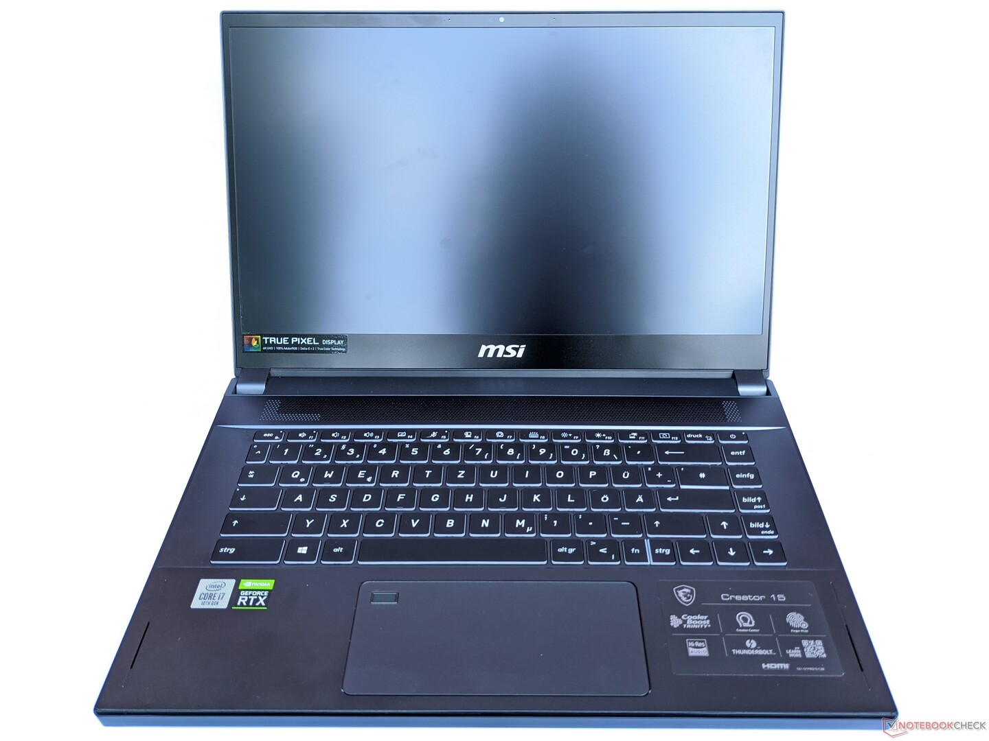 Test Du MSI Creator 15 i7 10875H RTX 2070 Max Q 4K UHD cran 4K 