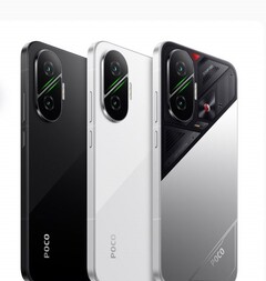 Le Poco F7 dans ses trois options de couleur. (Source : Mukul Sharma)