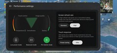 Mode de jeu et paramètres de performance