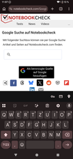Test du clavier du Sony Xperia 1 VIII