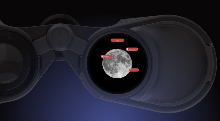 Une représentation de la superposition AR de l'Envision (Image source : Unistellar)
