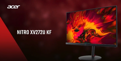 Le Nitro XV272U KF a une fréquence de rafraîchissement de 300 Hz et une profondeur de couleur de 10 bits. (Image source : Acer)