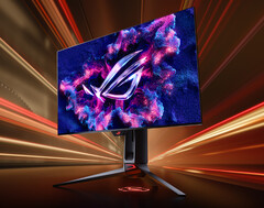 Le ROG Swift OLED PG27AQDP n'a pas de finition brillante. (Source de l'image : ASUS)