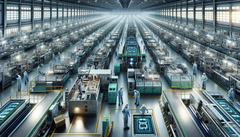 Immense usine de fabrication de chips (Source de l'image : générée à l'aide de DALL-E 3)