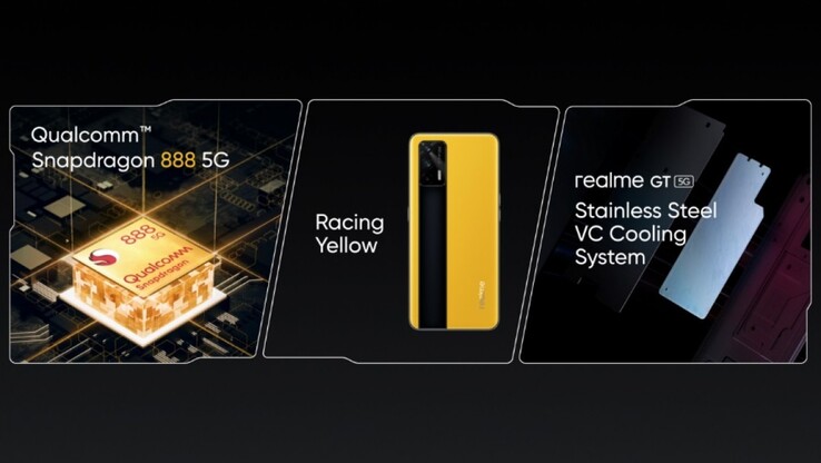 Realme présente ce qui pourrait être les USP les plus convaincants du GT 5G. (Source : MWC Shanghai via GSMArena)