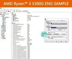 Exemple d'ingénierie AMD Ryzen 3 5300G - AIDA64. (Source de l'image : hugohk sur eBay).