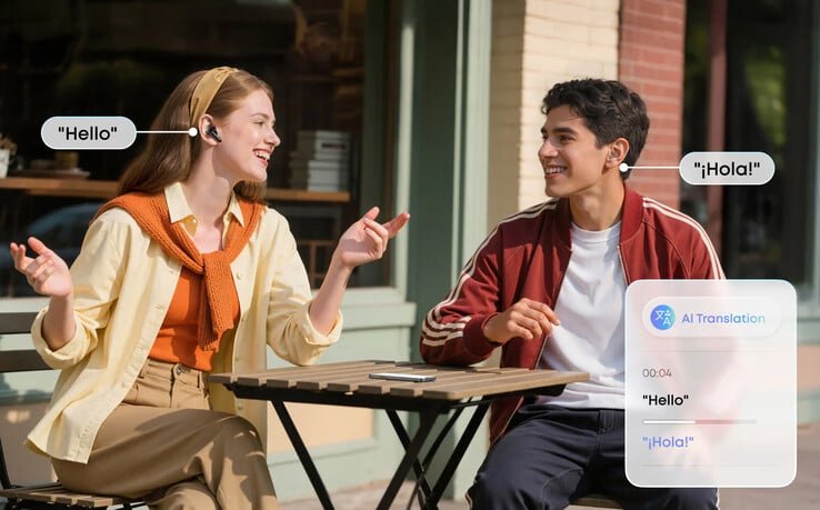 Les écouteurs sans fil Soundcore P31i d'Anker sont dotés d'un outil de traduction par l'IA. (Source de l'image : Anker)