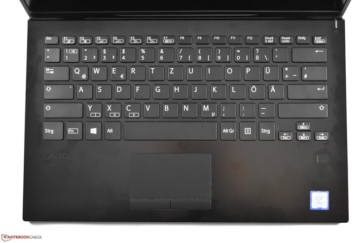 Le clavier du Vaio SX14.