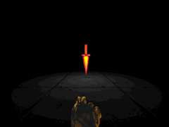 Une capture d'écran de Devil Daggers sur PC