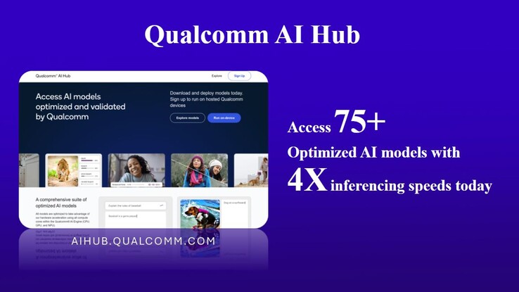 Avec le Qualcomm AI Hub, les développeurs peuvent rendre leurs applications prêtes pour l'IA en un rien de temps.
