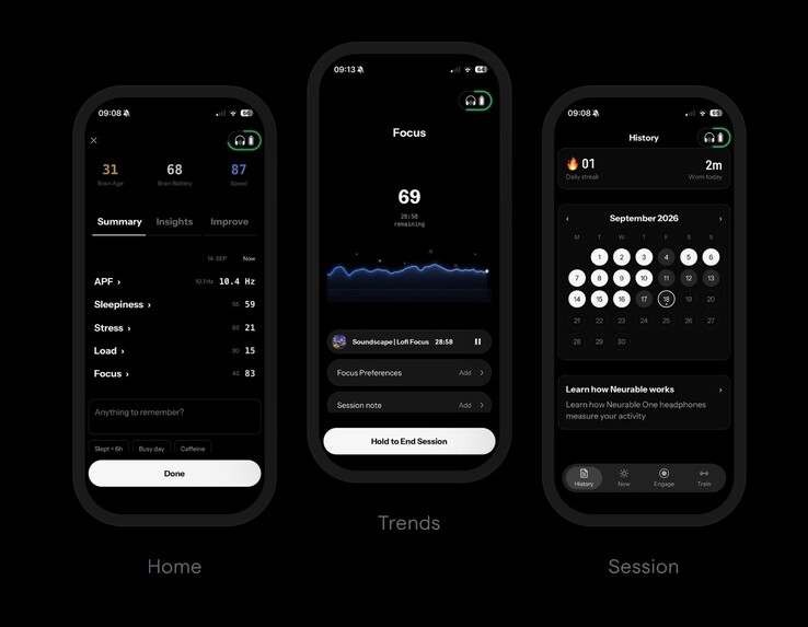 L’application mobile offre un accès facile aux données EEG.