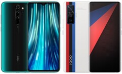 Les Redmi Note 8 Pro et iQOO 5 Pro sont les champions du budget et du rapport prix/performance. (Source de l&#039;image : Xiaomi/Vivo - édité)