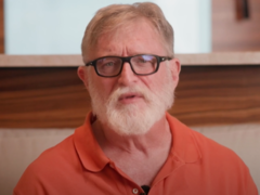 Un extrait du message vidéo préenregistré de Gabe Newell pour l&#039;Internationale 2025 (image source : DotaCinema YT)
