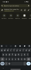 Clavier en mode portrait