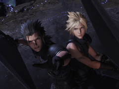 Une capture d'écran montrant Zack et Cloud dans Final Fantasy VII Rebirth