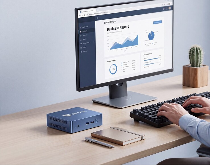 Le mini PC Bmax B3 Turbo est équipé d’un modeste processeur Intel à quatre cœurs et d’un boîtier compact.
