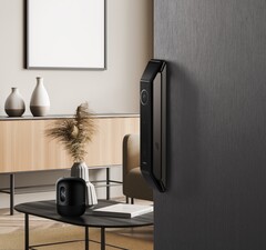 Le Huawei Smart Door Lock Pro dispose d&#039;une reconnaissance faciale 3D. (Image source : Huawei)