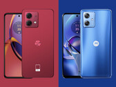 Les Moto G54 et Moto G84 sont disponibles en plusieurs coloris, dont plusieurs nuances de bleu (source : Motorola)